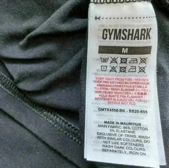 Gymshark Muscle Tank Black Green Graphic Logo Workout Top Men's size Medium - Picture 8 of 11